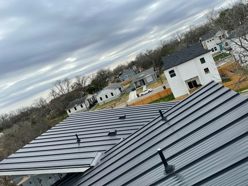 Standing seam metal roof panels with vents for Skylight Repair in Sevierville